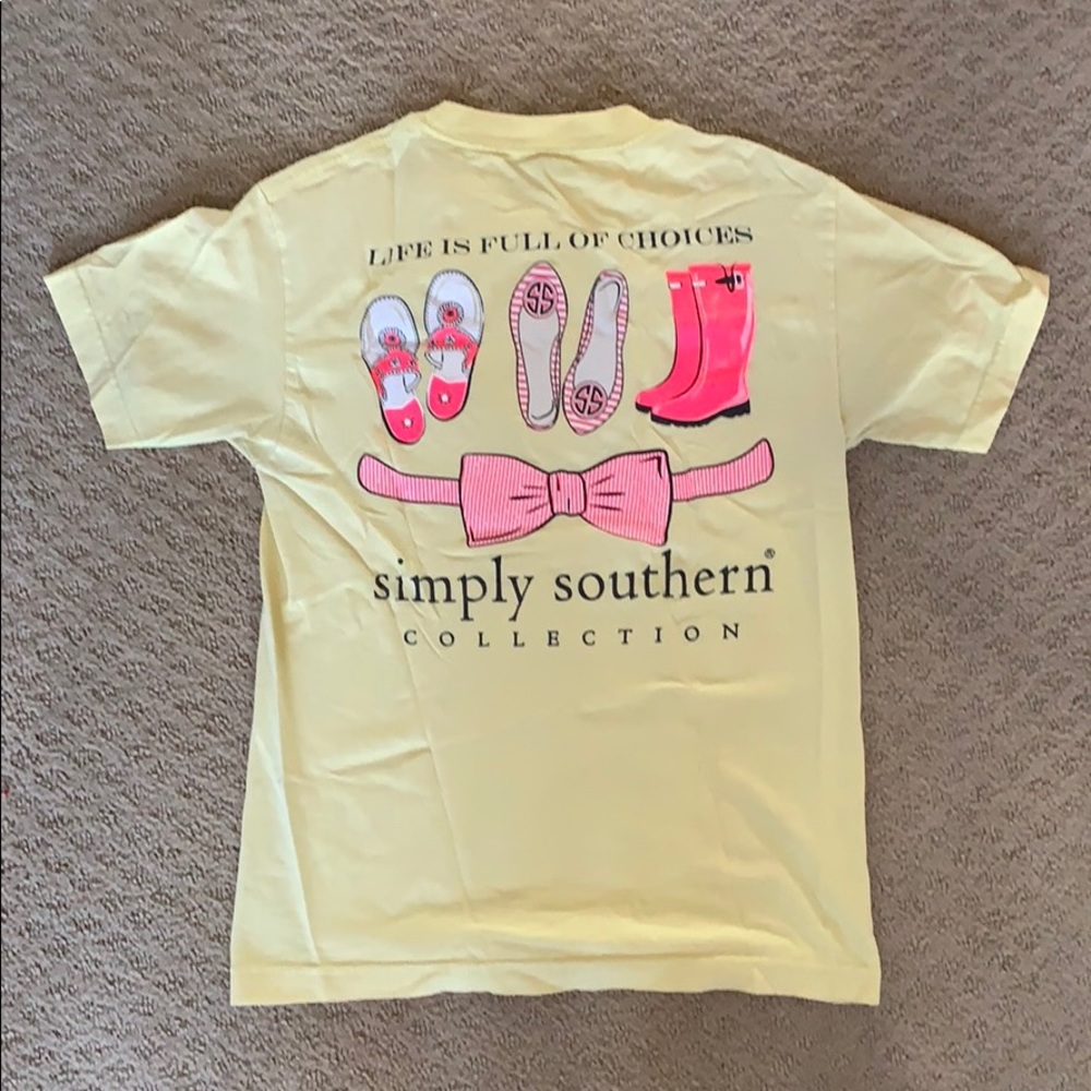 Yellow simply southern shirt